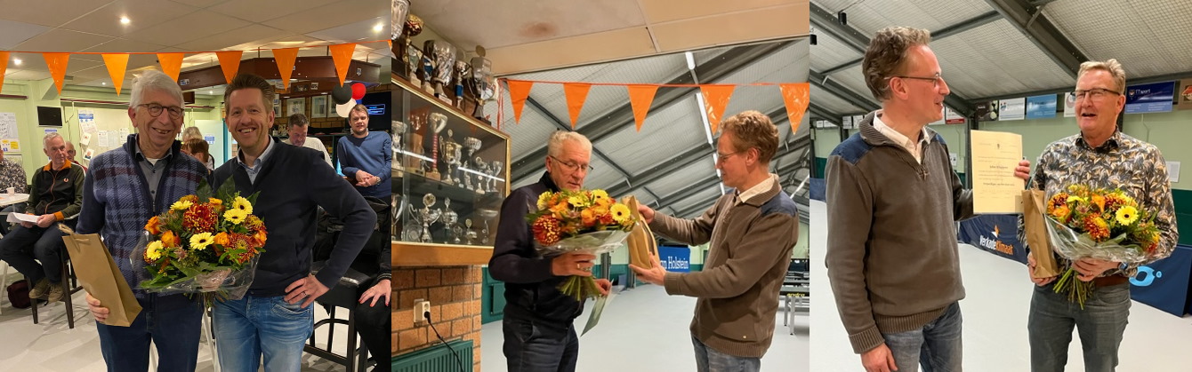 Hans, Klaas en John gehuldigd